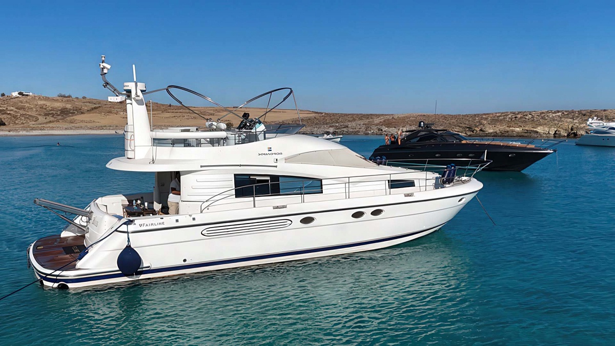 Аренда яхты Fairline Squadron 52 на Миконосе, Греция